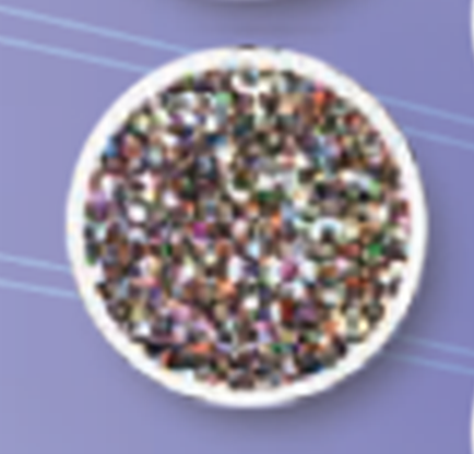 [E0400B] Glitter 3/4 oz Multi Color, Blister