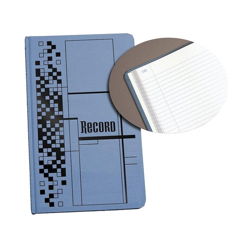 [ARB712CR3] Record Book, 7-5/8" x 12-1/8", Blue, 300 Pages