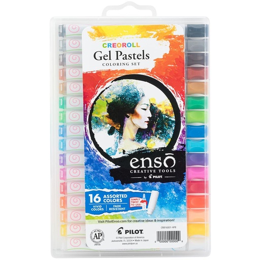 [PIL17000] Creoroll Gel Pastels Asst. Color 16/Pk