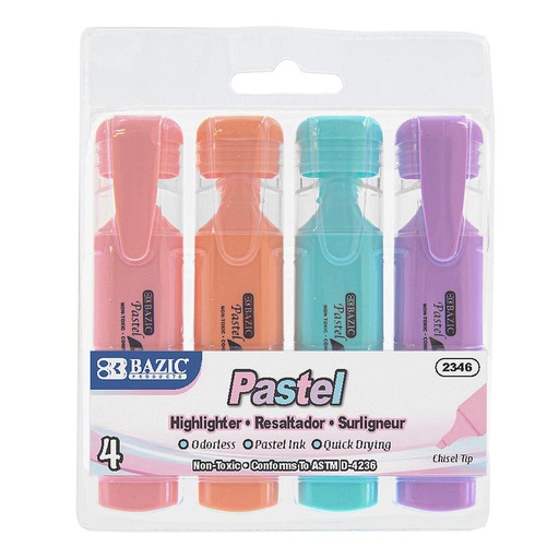 [2346] Pastel Highlighter 4/Pack
