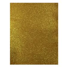 [BARR-FCG013] Foamy tamaño carta con diamantina (Oro) 10/pc