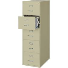 [17780] Archivo Vertical, Legal, 5 Gavetas, Color Crema