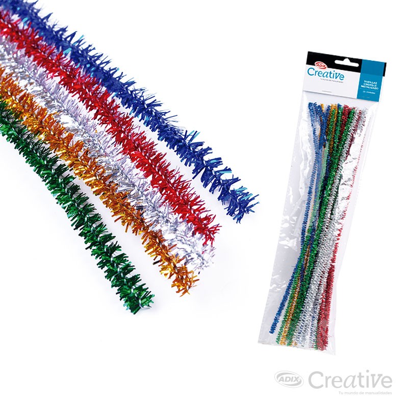 [C111003] Varillas de chenille metalizado (25 unidades)