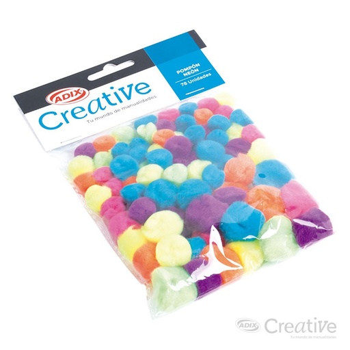 [C108010] Pompones Neón (78 unidades)