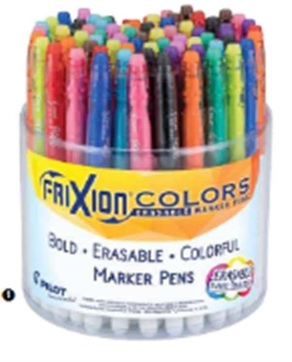 [85030] Frixion Colors Erasable Marker Pens, 72/pc Bold 1.0mm (8530)