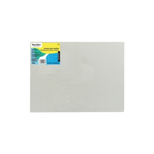 [BARR-L3040] Lienzo para pintar grande 12 x 16 (Canvas)Pk/2