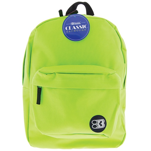 [1054] 17" Lime Classic Backpack