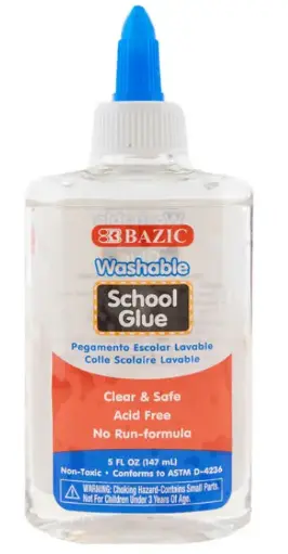 [2044] 5 FL OZ (147 mL) Washable Clear School Glue