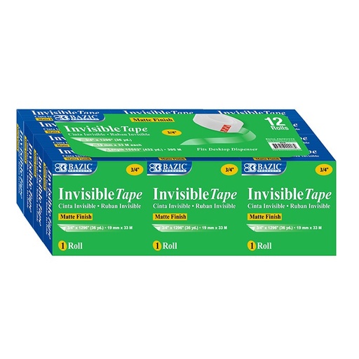 [906] 3/4" X 1296" Invisible Tape Refill