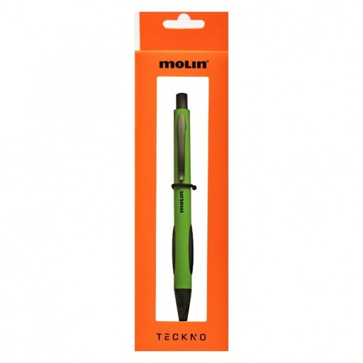 [BTK165] Molín Boligrafos Teckno Retractil de aluminio con revestimiento de caucho
