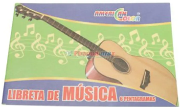 [823520151997] Notebook music large American color