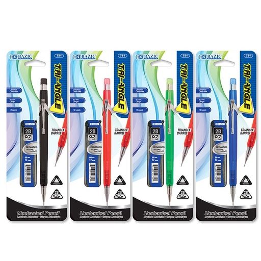 [751] Tri-Angle 0.7 mm Mechanical Pencil w/ Ceramics High-Quality Lead