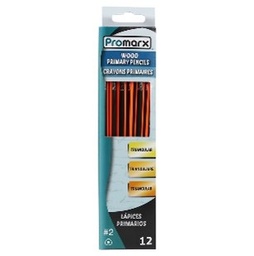 [CP38-FRMB12-48] Promarx Primary Wood Pencil #2 12ct