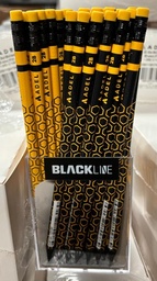 [2061130170990] ADEL Blackline Bee Pencil, 2B, w Eraser, 72 Pcs Glass