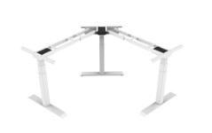 [WS323TIBWHT] 3 Stage 3 Motor Variable Corner Height (Standing Desk)