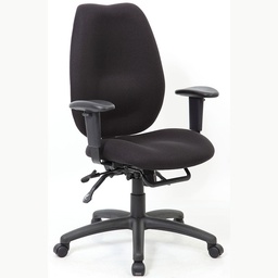 [B1002-SS-BK] Black High Back Task Chair W/ Seat Slider