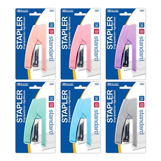 [624] Pastel Color Standard (26/6) Stapler