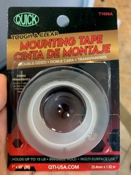 [T1606A] Clear Mounting Tape 1” x 60” (25.4mm x 1.52 m) (1 P/Blister)
