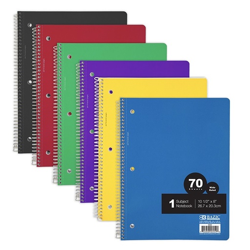 [559] W/R 70 Ct. 1-Subject Spiral Notebook