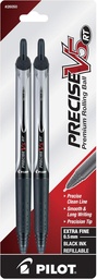 [PIL26050] Precise V5 2 PACK • EXTRA FINE POINT BLK