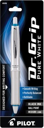 [PIL36208] Dr. Grip pure white 1 pk medium point, black ink