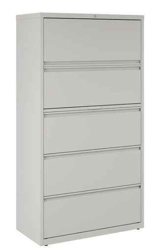 [14993] Lateral File 5 drw 36 w Light Gray