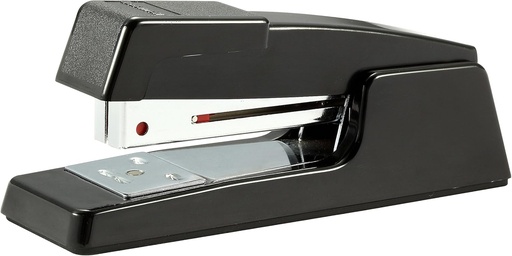 [BOS-B400-BK] Anti-Jam Executive Half Strip Metal Stapler, 20-Sheet Capacity, Black