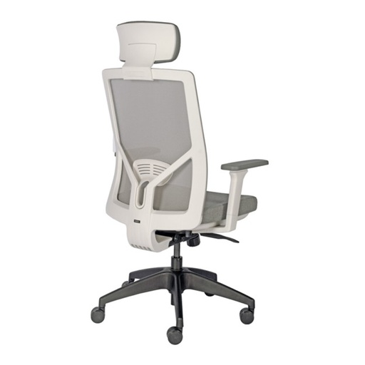[VITA-WH] White frame, synchro mechanism, adjustable lumbar support & arms (optional head rest)