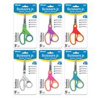 [4410] 5" Soft Grip Blunt Tip Stainless Steel Scissors