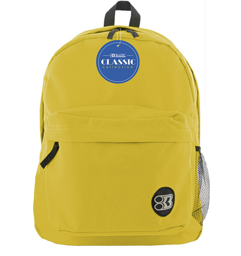 [1062] 17" Mustard Classic Backpack