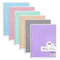 [5487] W/R 70 Ct. 1-Subject Pastel Spiral Notebook
