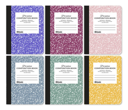 [5516] C/R 100 Ct. Premium Morandi Color Marble Composition Book