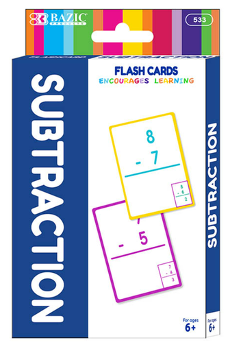 [533] Subtraction Flash Cards (36/Pack)