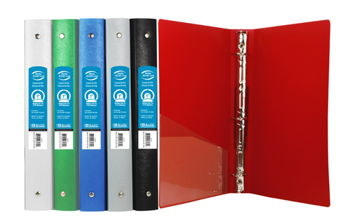 [3132] 1" Classic Color Poly 3-Ring Binder w/ Pocket