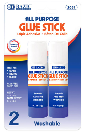 [2051] 0.7 oz (21g) Premium Glue Stick (2/Pack)