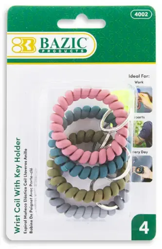 [4002] Wrist Coil w/ Key Holder (5/Pack)