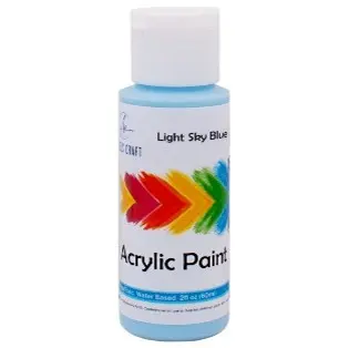 [CPR-026] Acrylic Paint Light Sky Blue, 2 oz.