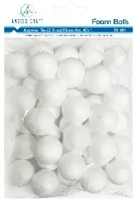[EB-001] 40 ct Polyfoam Balls Size: 1"