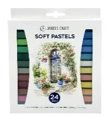 [ART-033] 24 ct Soft Pastel Set  Size: 0.4" x 2.6"