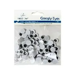 [EE-003] 75 ct Googly Eyes Size: 0.47"
