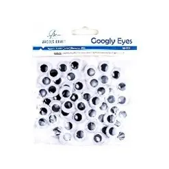 [EE-004] 50 ct Googly Eyes Size: 0.60"