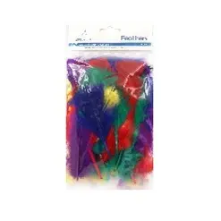 [EF-004] 8g. Artificial Feathers Asst. Colors Size: 5.12"-7.48"