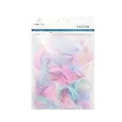 [EF-021] 100 ct Artificial Pastel Feathers Asst. Sizes / Mix Colors.
