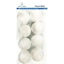 [EB-003] 8 ct Polyfoam Balls Size: 2"