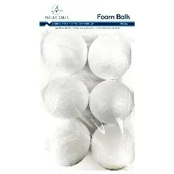 [EB-004] 6 ct Polyfoam Balls Size: 2.5" 