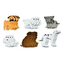 [SFM-018] 18 ct Dog Themed Foam Stickers Size: 1.97" - 3.15"