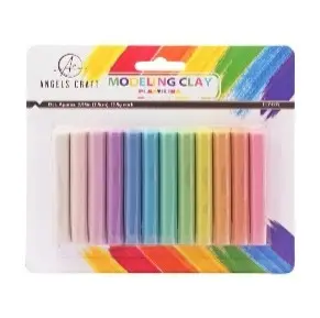 [CLY-005] Modeling Clay, Pastel Colors, 12.5g x 12 Asst colors. 