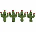 [SFT-054] 4 ct Felt Cactus, Size: 2.75" x 1.6" (7x4.1cm)