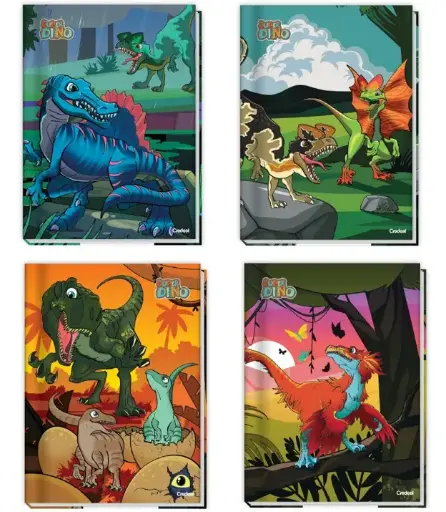 [30239] Sewn Comp. Book Super Dinos Flex Cover 200 PG